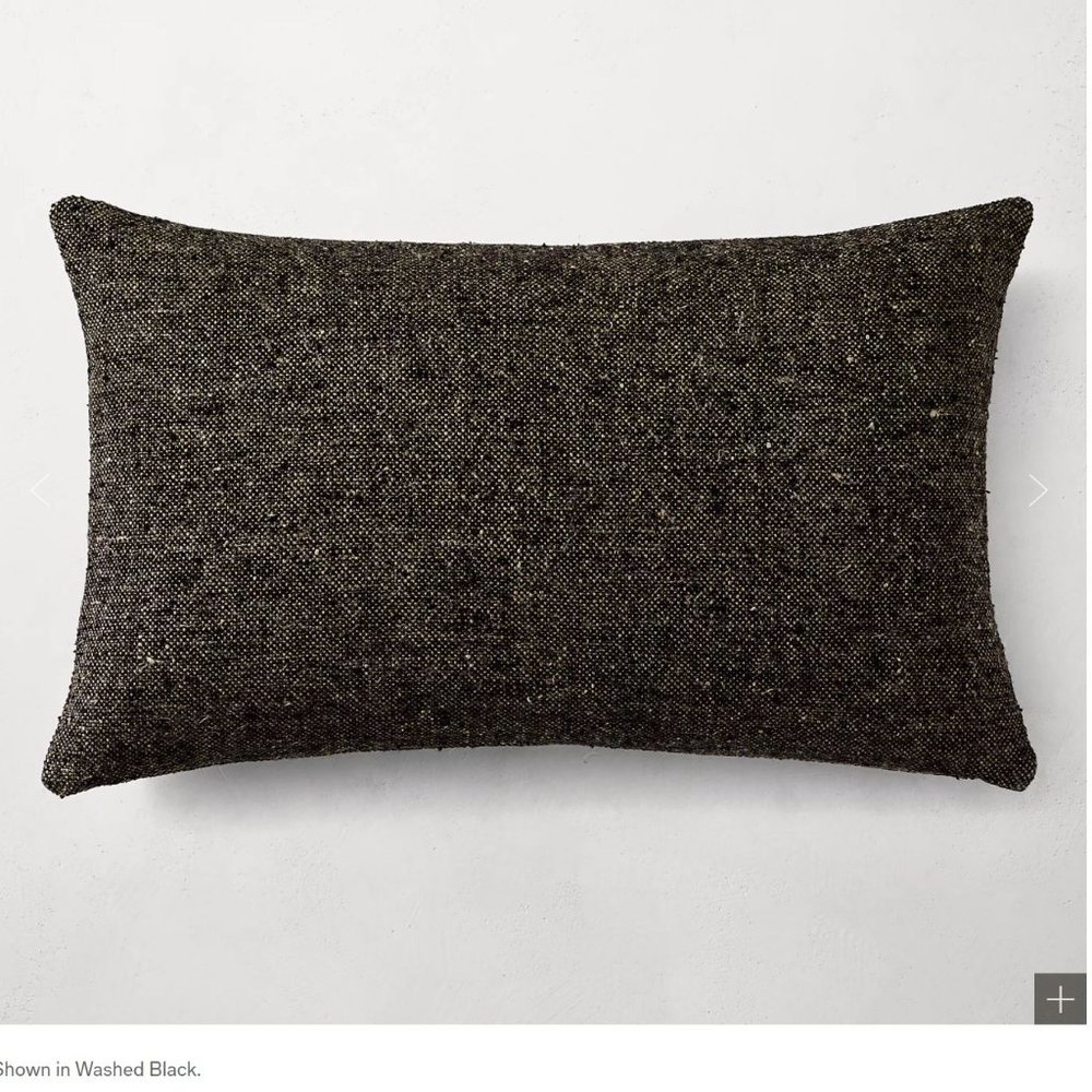 RESTORATION HARDWARE BELGIAN LINEN PILLOW COVER